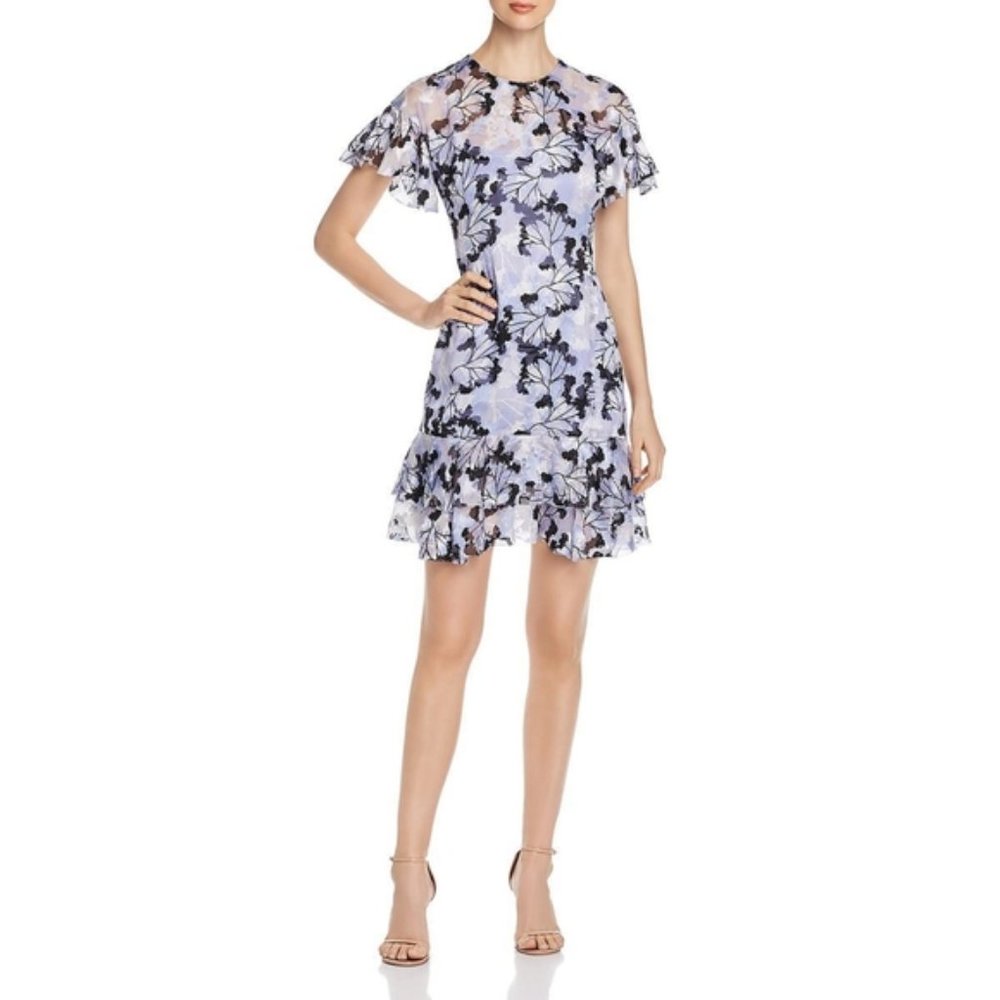 Elie Tahari Yonica Floral Print Dress